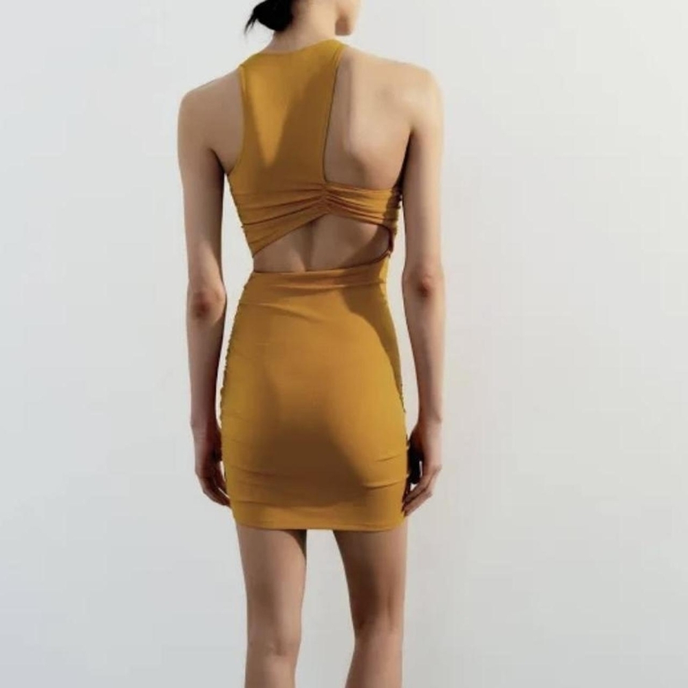 Zara Cutout Bodycon Mini Dress - Picture 5 of 13